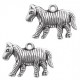 Metall Anhänger Zebra Silber